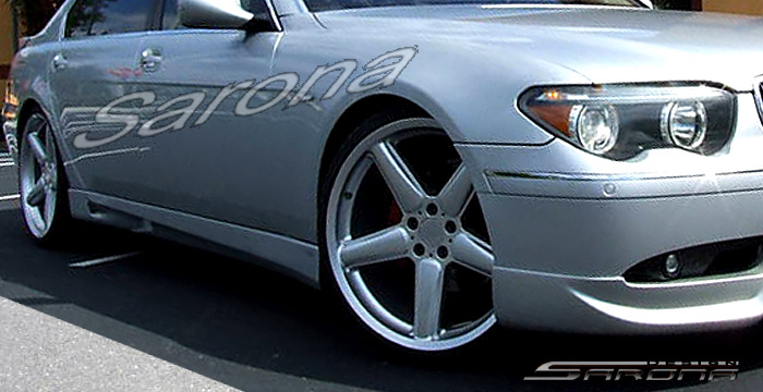 Custom BMW 7 Series  Sedan Side Skirts (2002 - 2008) - $650.00 (Part #BM-018-SS)